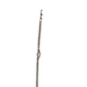 Vintage Lind Silver Plated Rhinestone Tennis Bracelet 50s